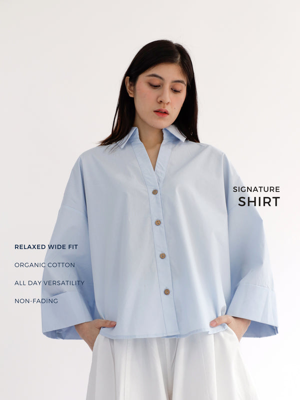 Signature Shirt in Light Blue