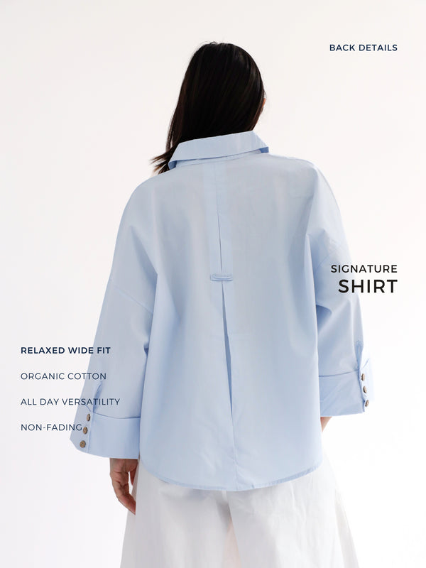 Signature Shirt in Light Blue