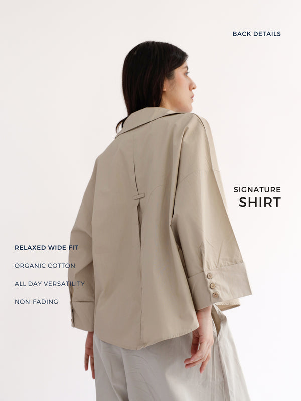 Signature Shirt in Light Brown