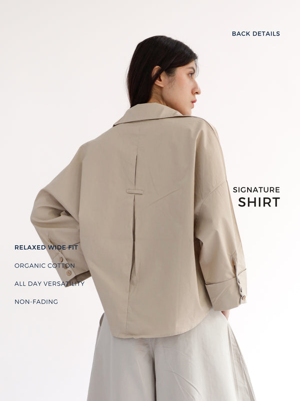 Signature Shirt in Light Brown