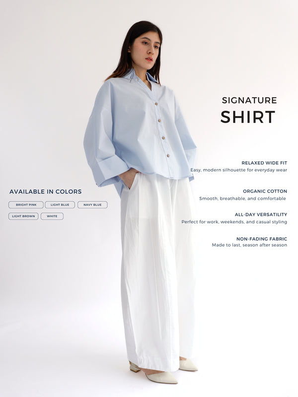 Signature Shirt in Light Blue