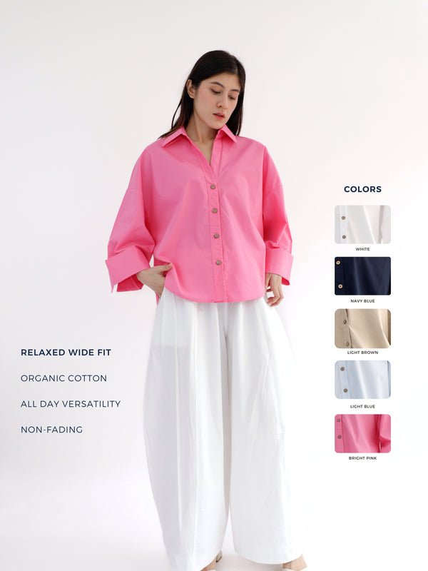 Signature Shirt in Bright Pink